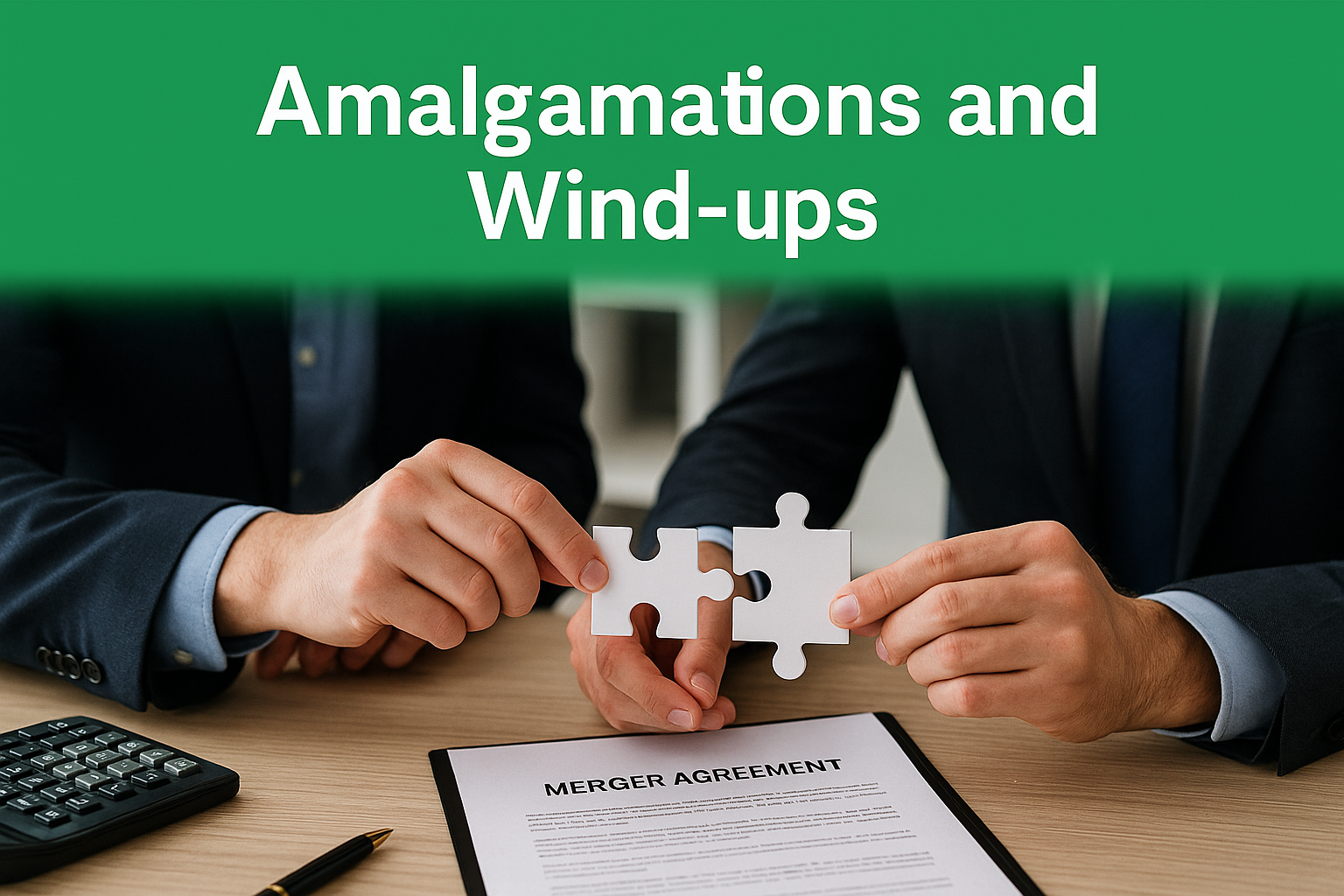 Amalgamations and Wind-ups