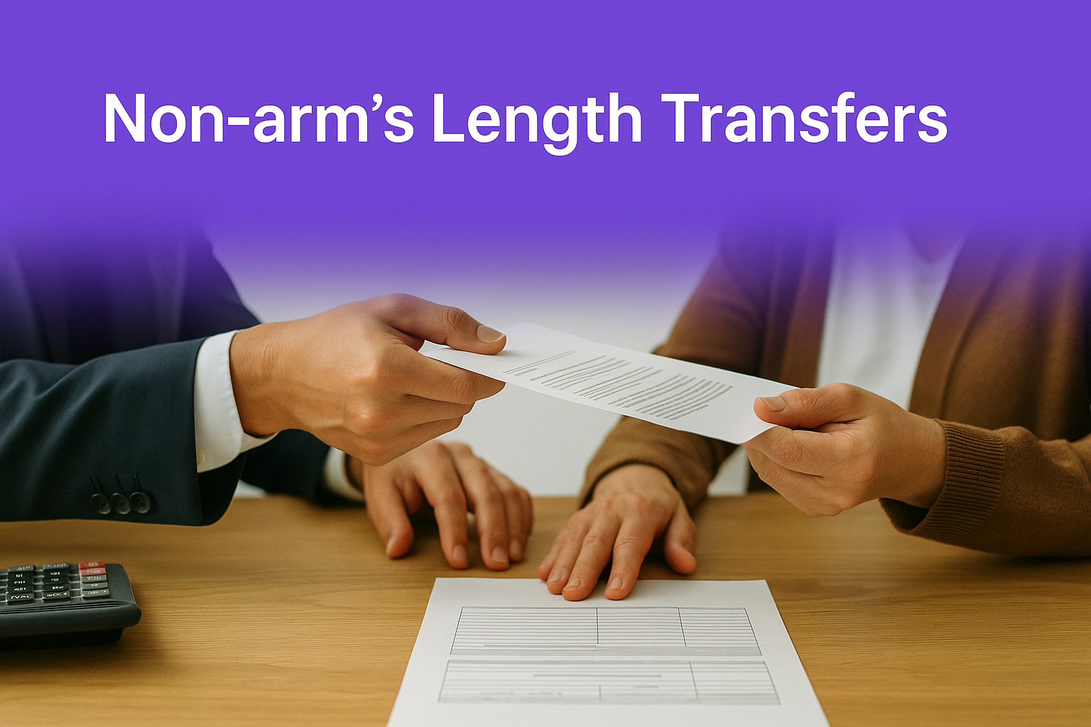 Non-arm's Length Transfers
