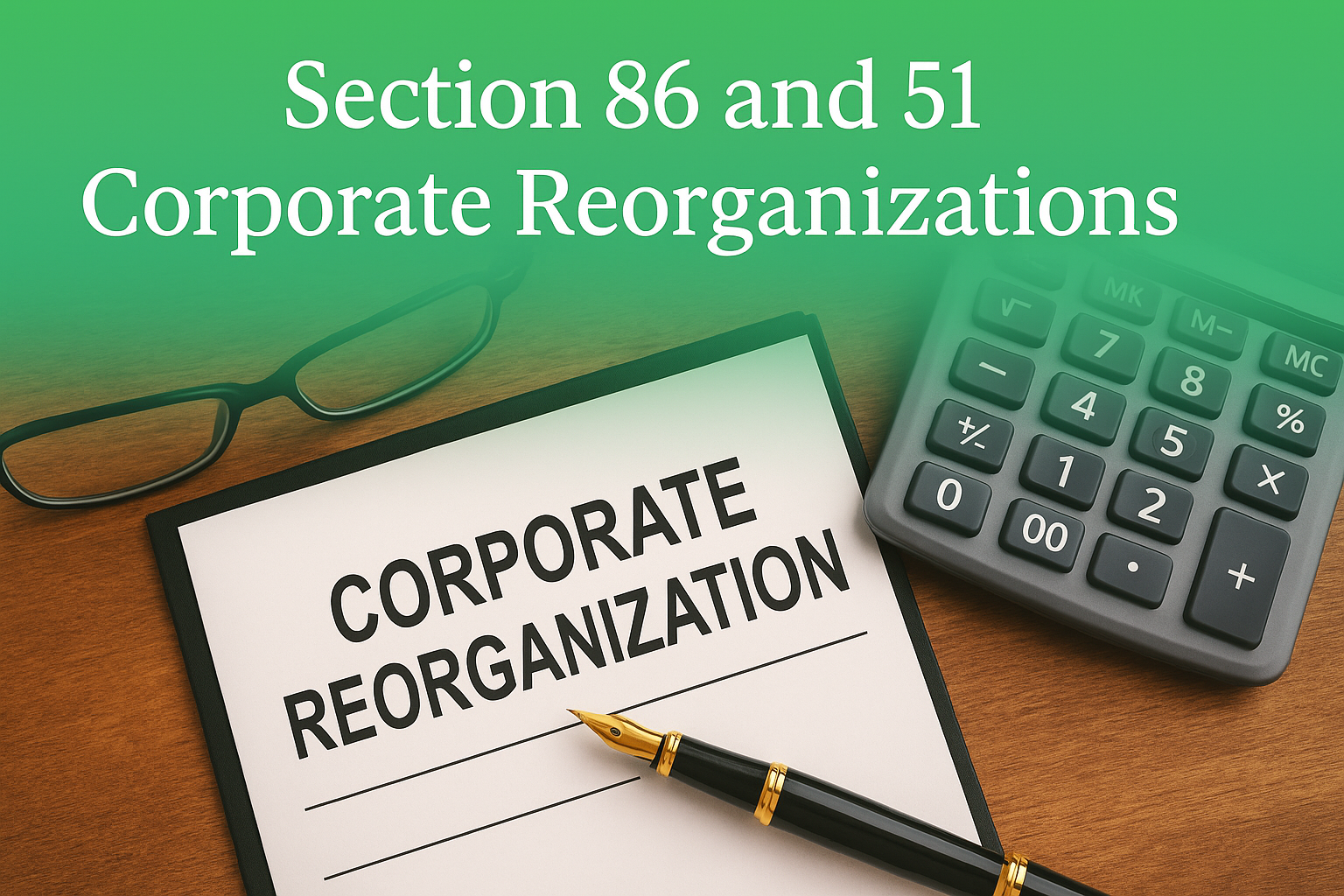 Secton 86 and 51 Corporate Reorganizations